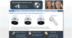 Desktop Screenshot of hearingscreeners.com