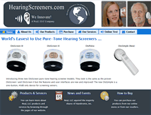 Tablet Screenshot of hearingscreeners.com